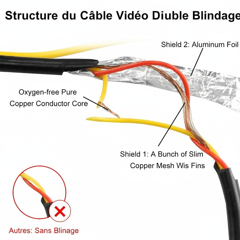 Câble RCA Double Blindage – 6m , 10 et 20m