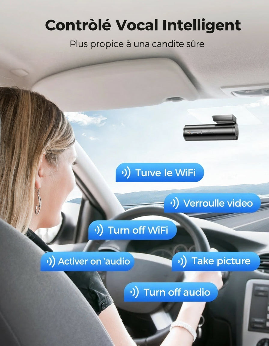 🚗 Dash Cam M300S 4K+1080P Dual – Sécurité &amp; Innovation