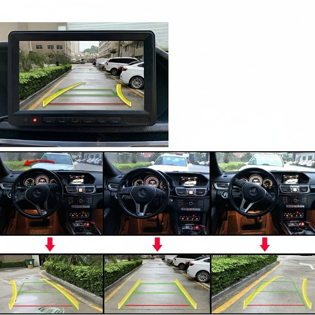 Caméra de Recul 170° HD 1080P – Vision Nocturne & Grand Angle