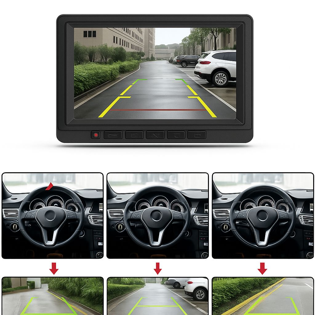 Caméra de Recul 170° HD 1080P – Vision Nocturne & Grand Angle