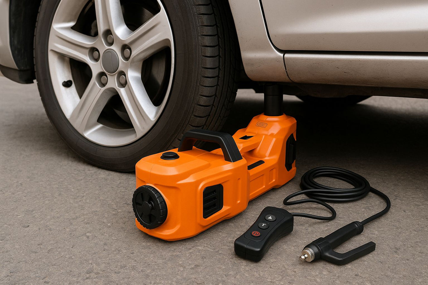 Cric Hydraulique Électrique 12V – 5 Tonnes avec Mallette | Kit Complet pour Voiture*

---